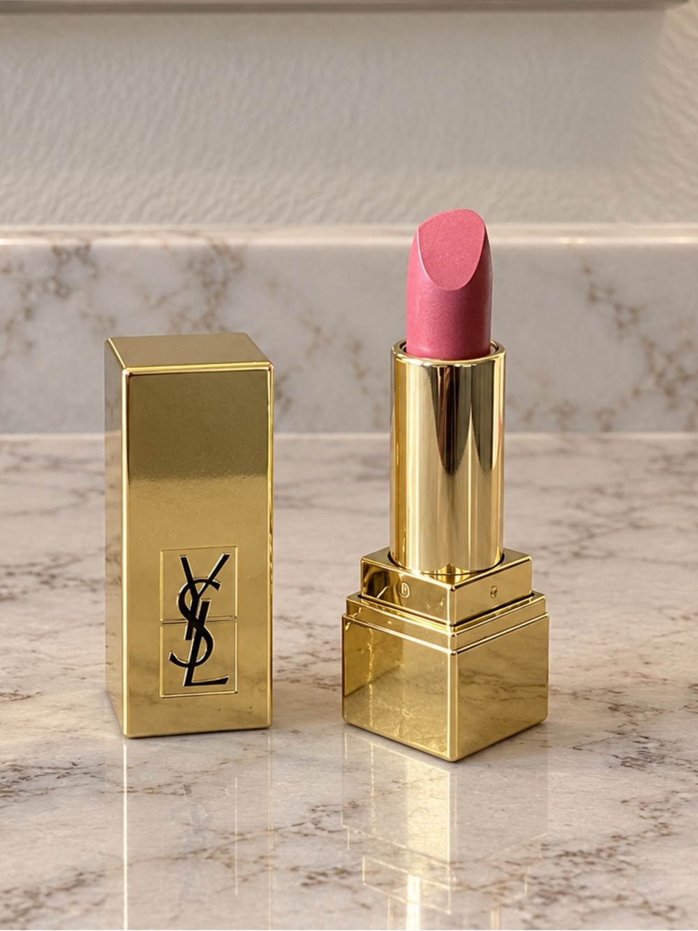 YSL Rouge Pur Couture Lipstick #70 Pink – Gold Case